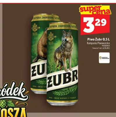 Piwo Żubr promocja w TOPAZ