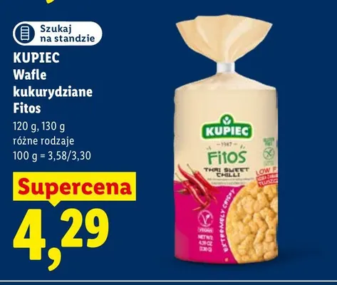 Wafle kukurydziane Fitos Kupiec promocja w Lidl