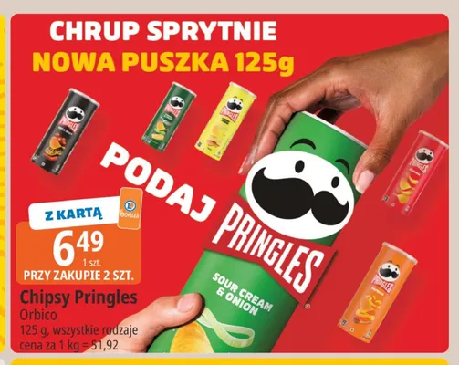 Chipsy Pringles promocja w Leclerc