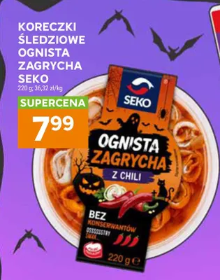 Koreczki śledziowe Ognista Zagrycha Seko promocja w Stokrotka