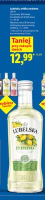 Wódka smakowa Lubelska Cytrynówka promocja w Lidl
