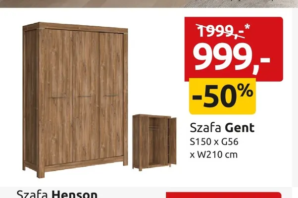 Szafa Gent promocja w Black Red White
