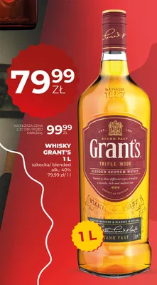 Whisky Grant's Triple Wood promocja w Duży Ben