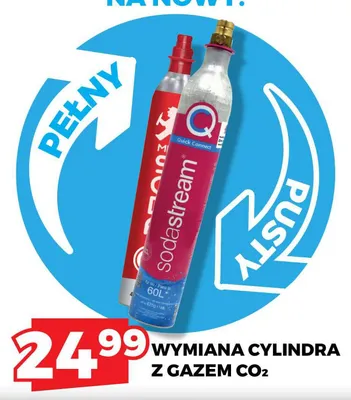 Wymiana cylindra z gazem CO2 Sodastream promocja w TOPAZ