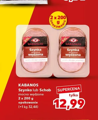 Kabanosy Szynka mocno wędzone Kabanos promocja w Kaufland