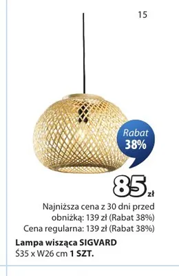 Lampa wisząca Sigvard promocja w Jysk