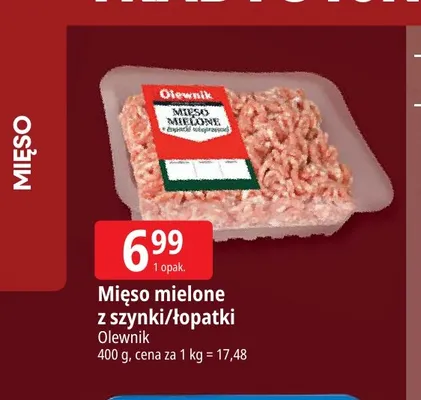 Mięso mielone z szynki Olewnik promocja w Leclerc