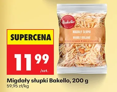 Migdały słupki promocja w Biedronka