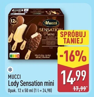 Lody Mucci Sensation mini promocja w Aldi