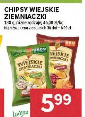 Chipsy wiejskie ziemniaczki promocja w Stokrotka