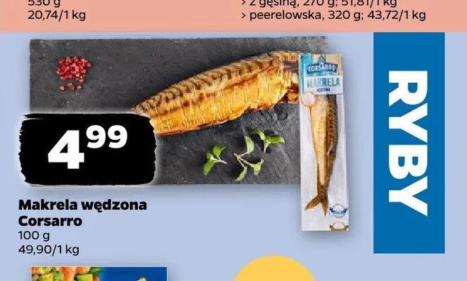 Makrela wędzona Corsarro promocja w Netto