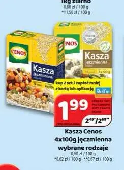 Kasza jęczmienna Cenos 4-pak promocja w Delfin