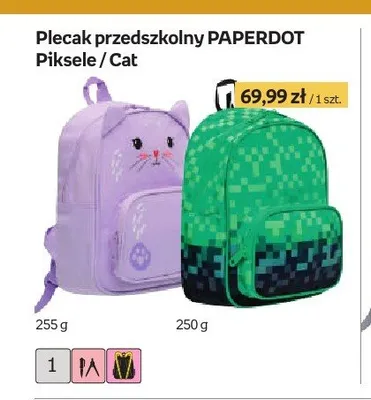 Plecak przedszkolny PAPERDOT Piksele promocja w Empik