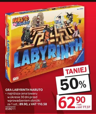 Gra Labyrinth Naruto promocja w Selgros