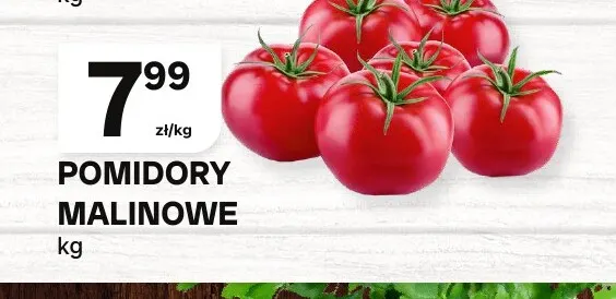 Pomidory malinowe promocja w Chorten