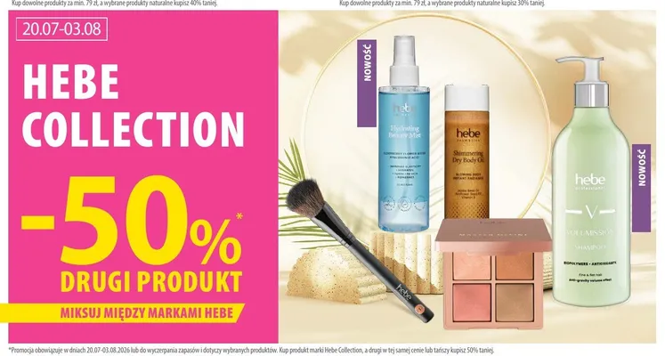 Suchy olejek do ciała Hebe Shimmering Dry Body Oil promocja w Hebe