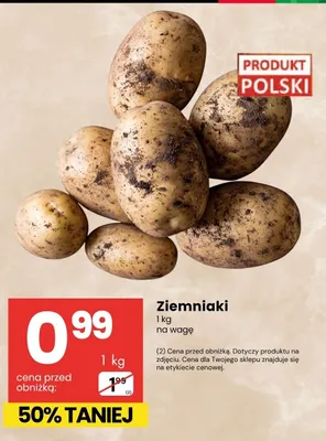 Ziemniaki promocja w Delikatesy Centrum