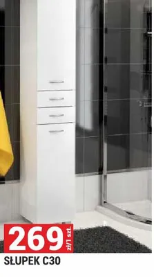 Słupek C30 seria Pik kolor biały promocja w Merkury Market