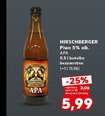 Piwo Hirschberger APA promocja w Kaufland