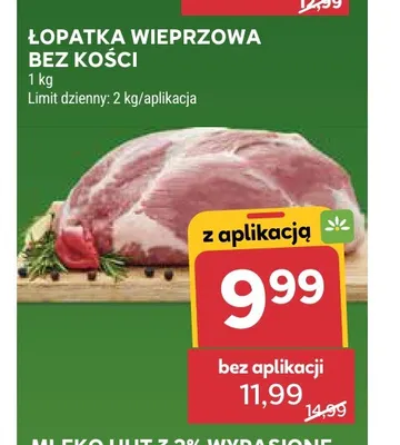 Łopatka wieprzowa bez kości promocja w Stokrotka