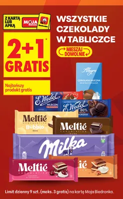 Czekolada mocno gorzka 80% E.Wedel promocja w Biedronka