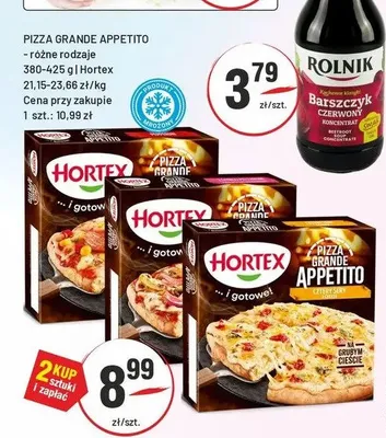 Pizza Grande Appetito cztery sery Hortex promocja w Sedal