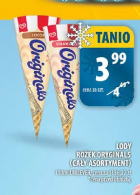 Lody Rożek Originals Strawberry promocja w Arhelan