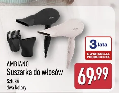 Suszarka do włosów AMBIANO dwa kolory promocja w Aldi