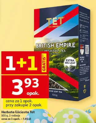 Herbata liściasta Tet 2 rodzaje promocja w Auchan
