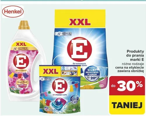 Produkty do prania marki E różne rodzaje promocja w Carrefour Market