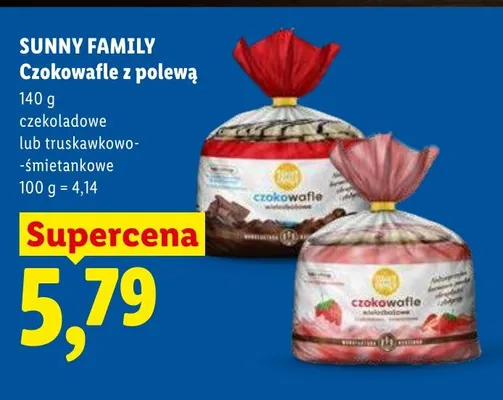 Czokowafle z polewą Sunny Family promocja w Lidl