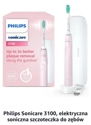 Elektryczna soniczna szczoteczka do zębów Philips Sonicare 3100 promocja w Amazon