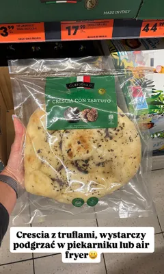 Crescia z truflami GustoBello promocja w Biedronka