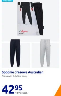Spodnie dresowe Australian promocja w Action