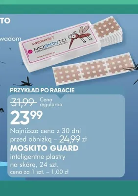 Inteligentne plastry na skórę Moskito Guard promocja w Super-Pharm