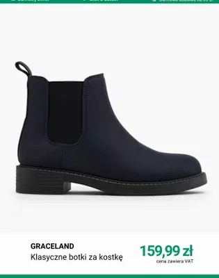 Klasyczne botki za kostkę Graceland promocja w Deichmann