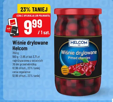 Wiśnie drylowane Helcom promocja w POLOmarket