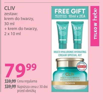 Krem do twarzy CLIV promocja w Hebe