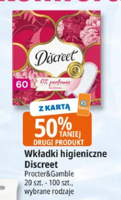 Wkładki higieniczne Discreet promocja w Leclerc