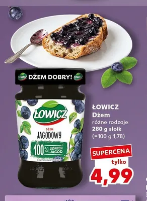 Dżem jagodowy Łowicz promocja w Kaufland