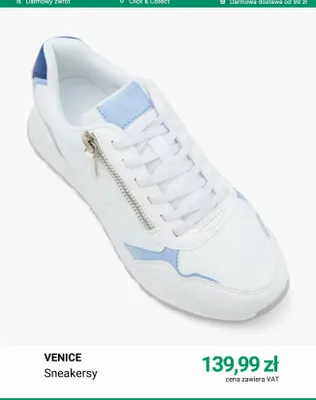 Sneakersy Venice promocja w Deichmann