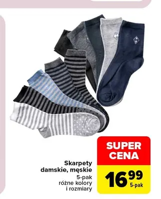 Skarpety męskie 5-pak promocja w Carrefour