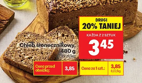 Chleb słonecznikowy promocja w Biedronka
