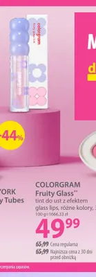 Tint do ust z efektem glass lips Fruity Glass Colorgram promocja w Hebe