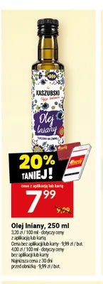 Olej lniany Kaszubski promocja w Twój Market