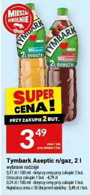 Napój Tymbark Aseptic n/gaz promocja w Twój Market