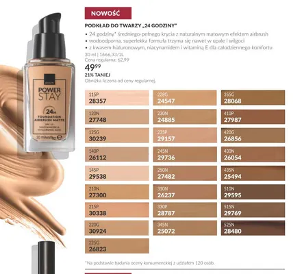 Podkład do twarzy 24 Godziny Avon promocja w AVON
