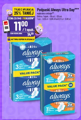 Podpaski Ultra Day promocja w POLOmarket