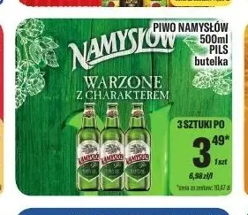 Piwo Namysłów Pils promocja w Tomi Markt