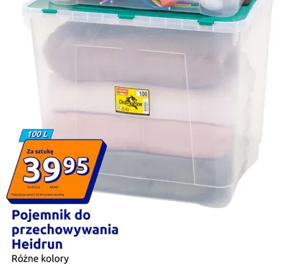 Pojemnik do przechowywania Heidrun DragonBox 100 l promocja w Action